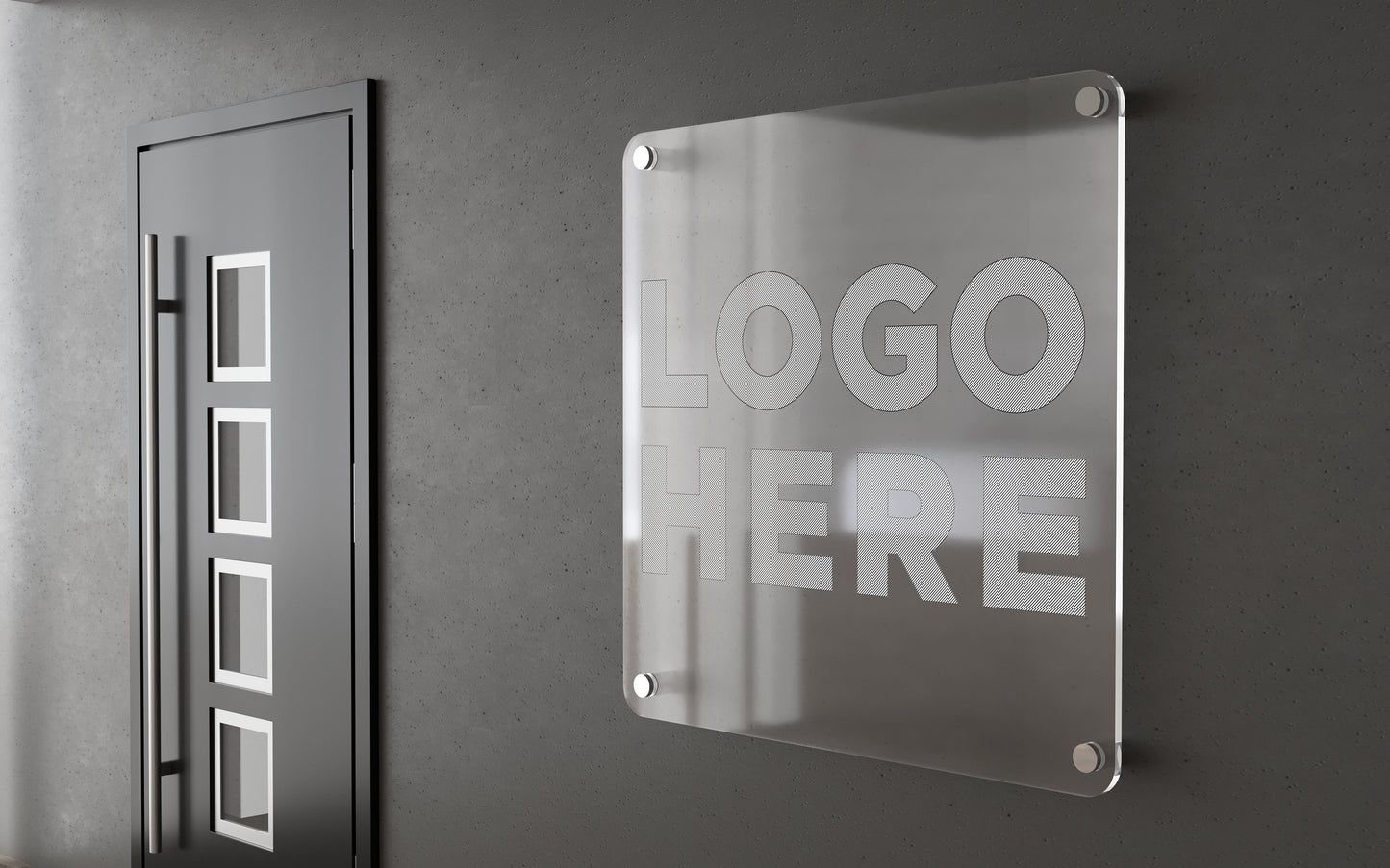 Custom Acrylic Business Sign - Personalized Plexiglass Name Plates for Offices and Companies - Custom Logo Signage