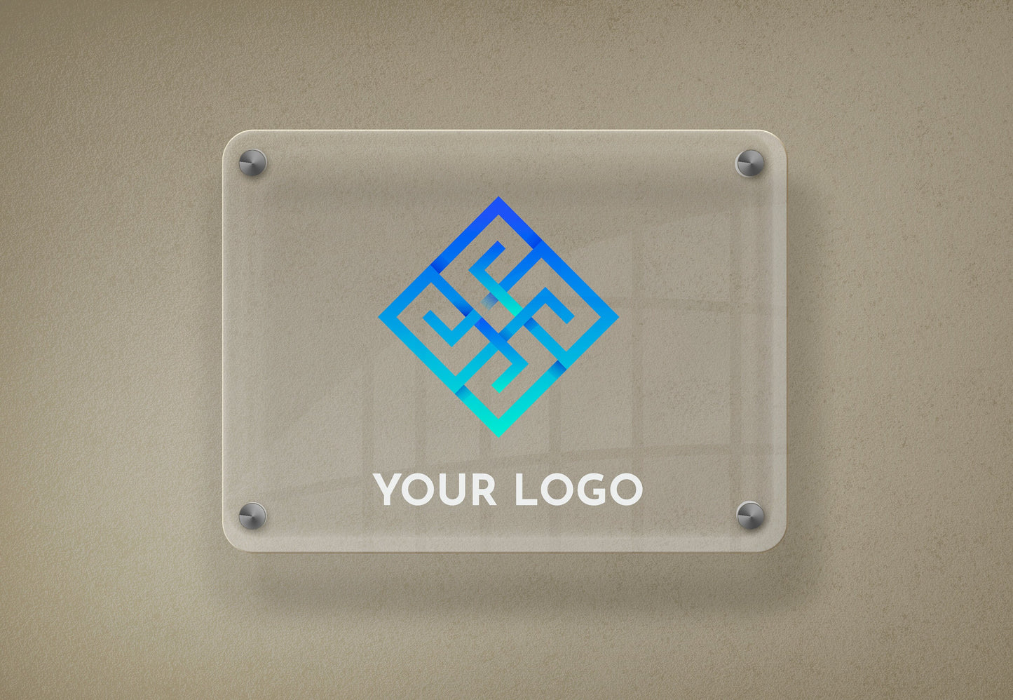 Custom Acrylic Business Sign - Personalized Plexiglass Name Plates for Offices and Companies - Custom Logo Signage