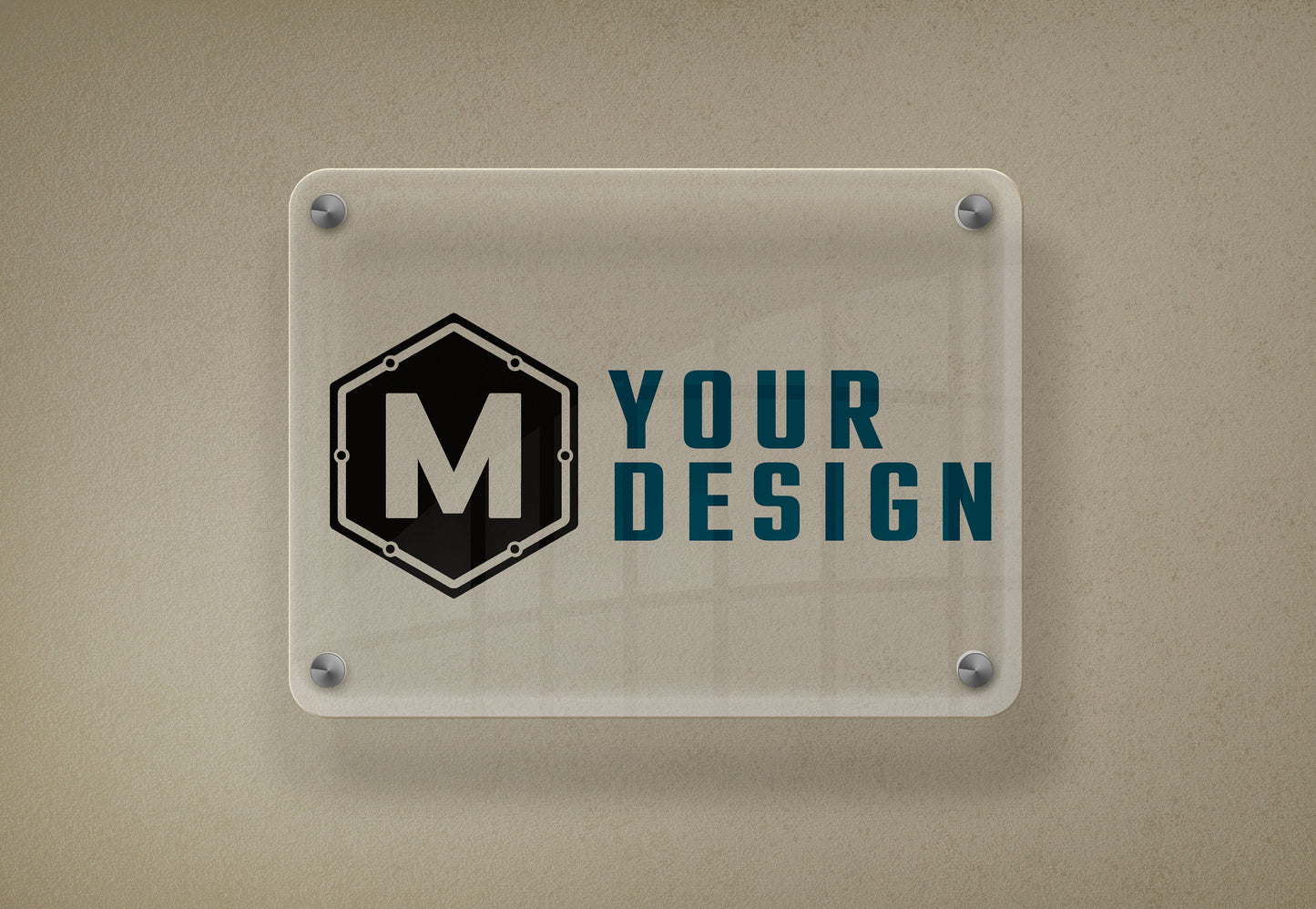 Custom Acrylic Business Sign - Personalized Plexiglass Name Plates for Offices and Companies - Custom Logo Signage