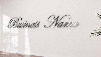 Custom Mirror Sign, Silver Wall Letters Personalized ACM  Wall Letters, Baby Name Mirror Letters Lettering Aluminum Composite Reflective