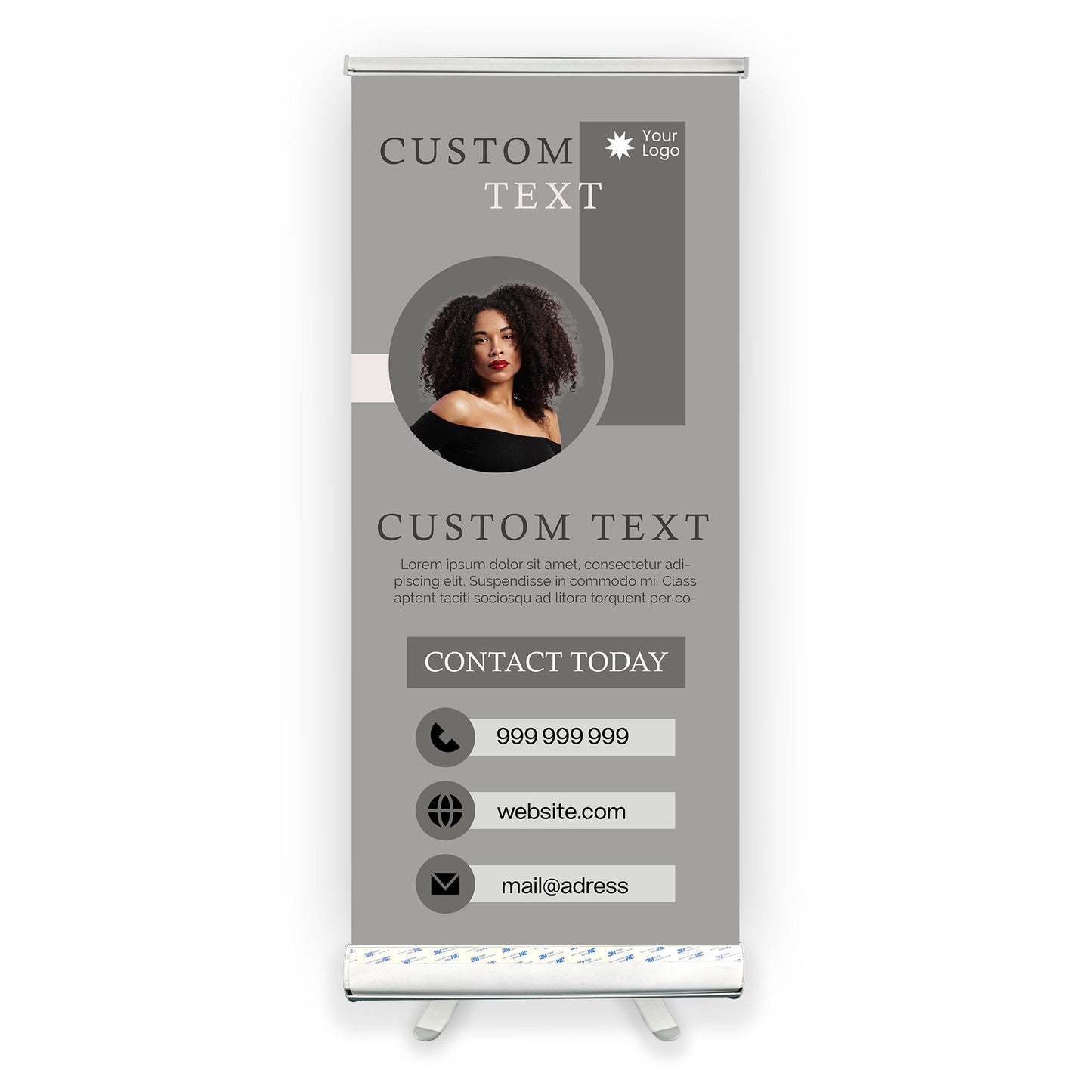 Retractable Banner Stand - P.O.P. Roll Up Banner Display - 81.75" X 24.5" - Banner Sign - Send Message For Custom Order