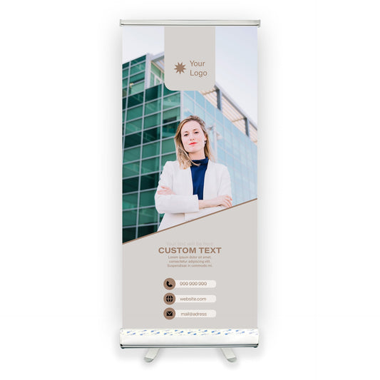 Retractable Banner Stand - P.O.P. Roll Up Banner Display - 81.75" X 24.5" - Banner Sign - Send Message For Custom Order