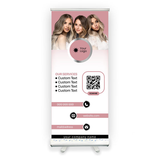 Retractable Banner Stand - P.O.P. Roll Up Banner Display - 81.75" X 24.5" - Banner Sign - Send Message For Custom Order