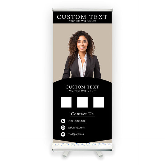 Retractable Banner Stand - P.O.P. Roll Up Banner Display - 81.75" X 24.5" - Banner Sign - Send Message For Custom Order