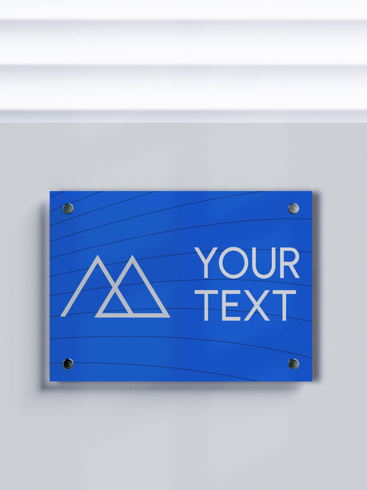 Custom ACM Business Sign - Personalized Aluminum Composite Name Plates for Offices and Companies - Custom Logo Signage