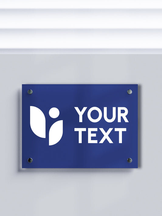 Custom ACM Business Sign - Personalized Aluminum Composite Name Plates for Offices and Companies - Custom Logo Signage