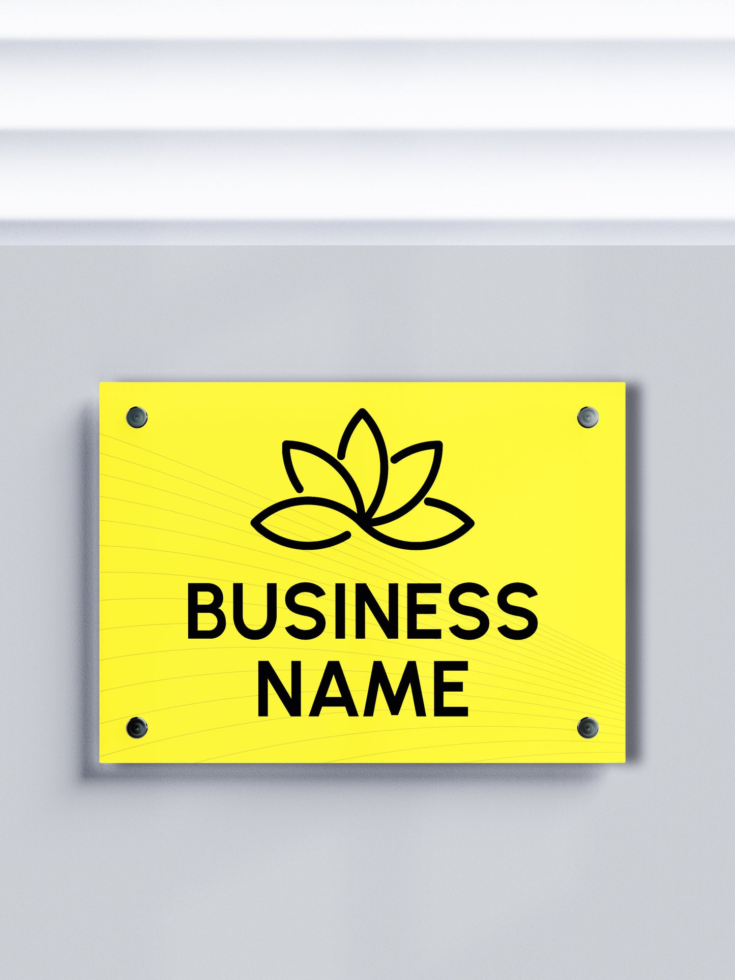 Custom ACM Business Sign - Personalized Aluminum Composite Name Plates for Offices and Companies - Custom Logo Signage