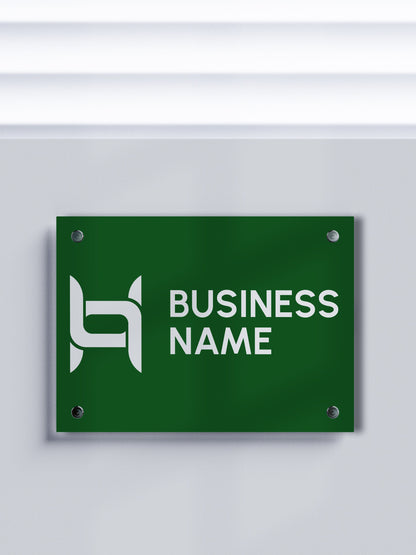 Custom ACM Business Sign - Personalized Aluminum Composite Name Plates for Offices and Companies - Custom Logo Signage