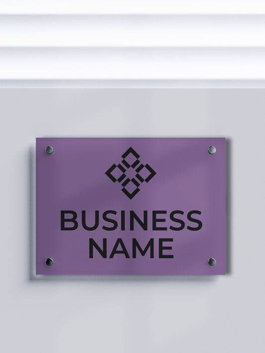 Custom ACM Business Sign - Personalized Aluminum Composite Name Plates for Offices and Companies - Custom Logo Signage