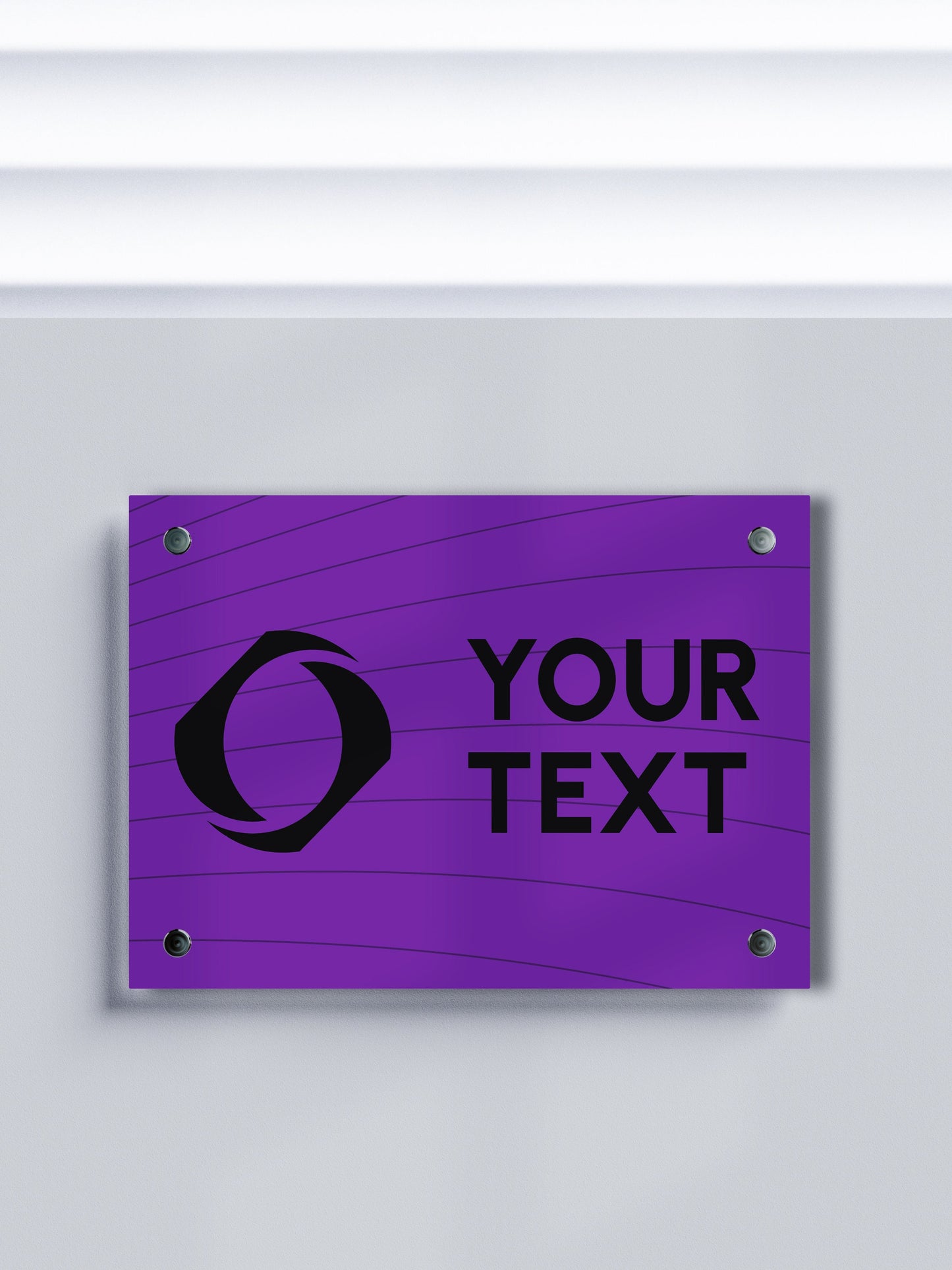 Custom ACM Business Sign - Personalized Aluminum Composite Name Plates for Offices and Companies - Custom Logo Signage