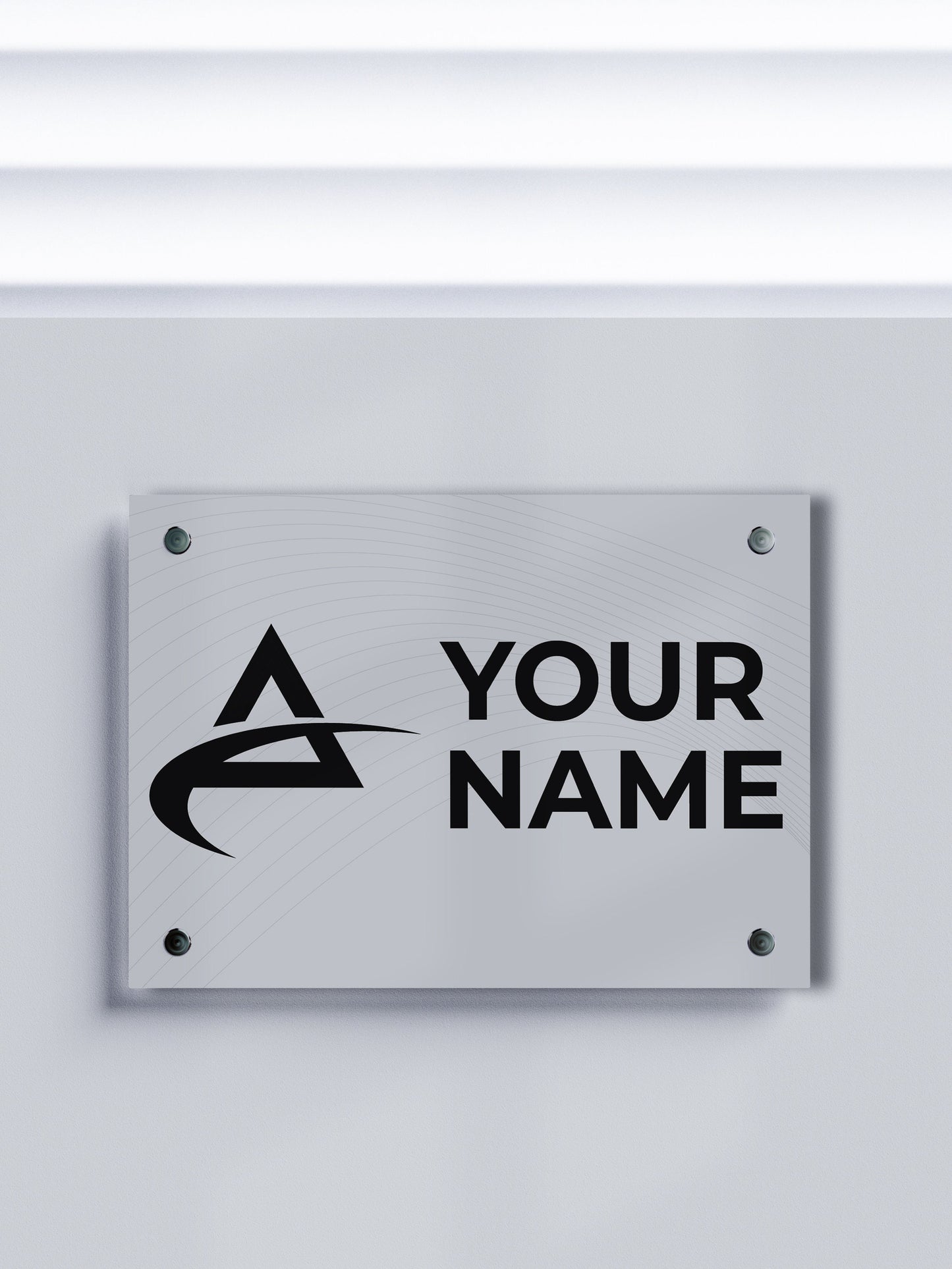 Custom ACM Business Sign - Personalized Aluminum Composite Name Plates for Offices and Companies - Custom Logo Signage