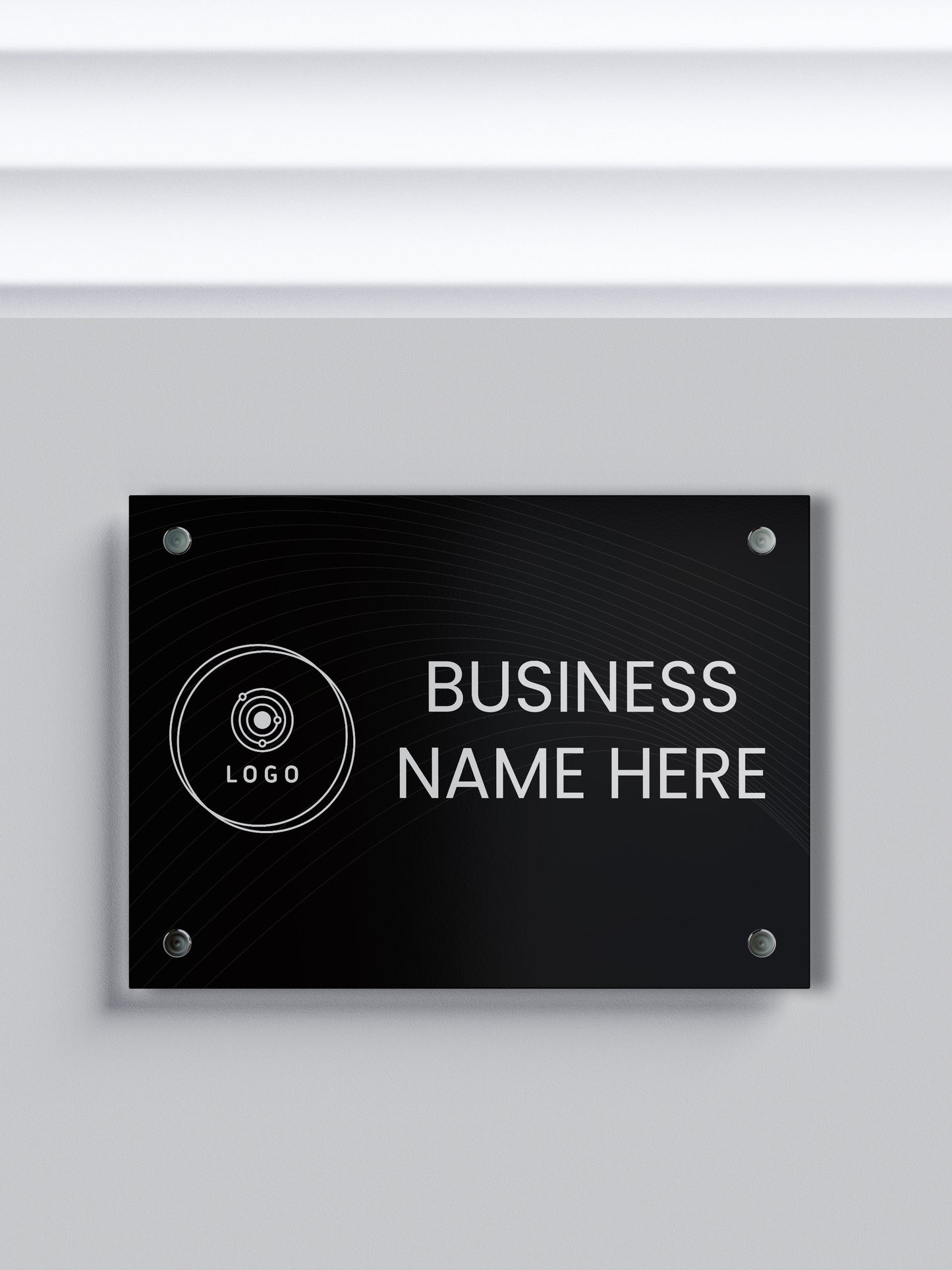 Custom ACM Business Sign - Personalized Aluminum Composite Name Plates for Offices and Companies - Custom Logo Signage