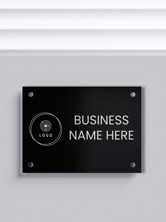 Custom ACM Business Sign - Personalized Aluminum Composite Name Plates for Offices and Companies - Custom Logo Signage