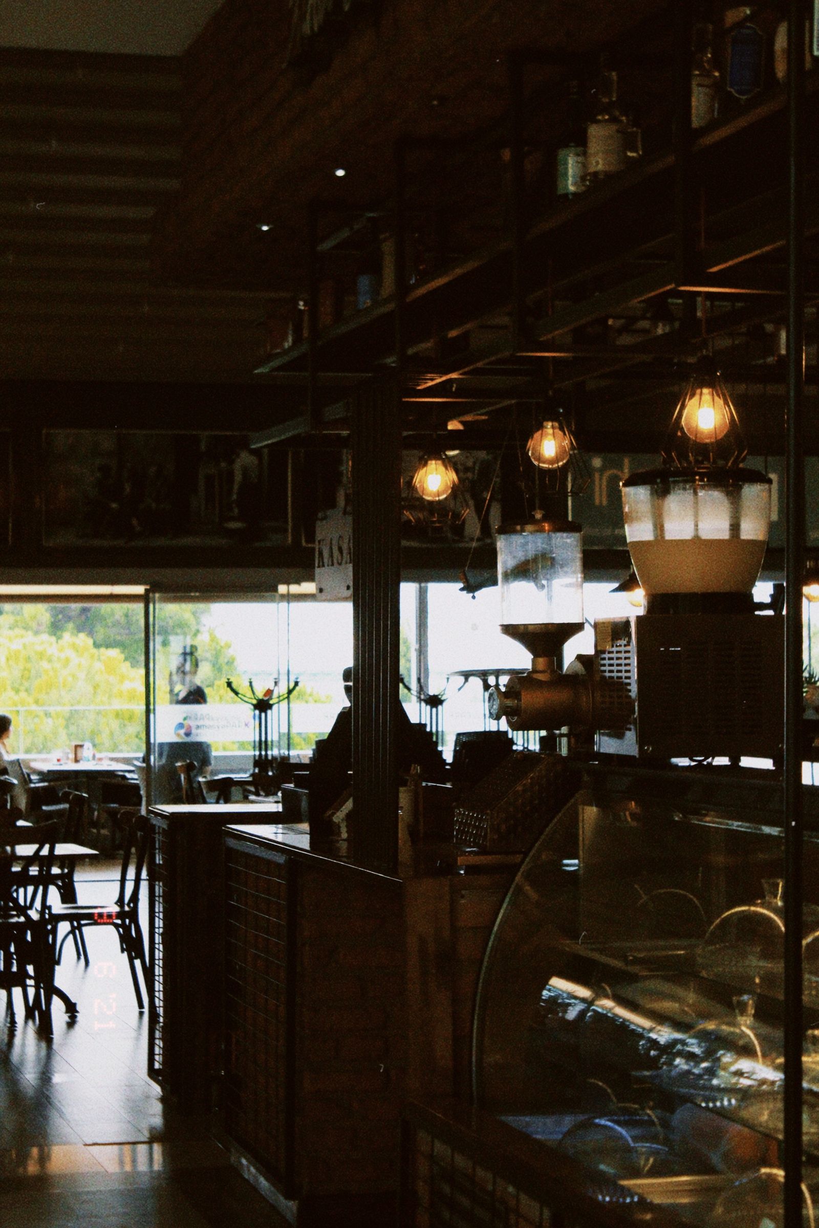 Café counter and coffee bar concept